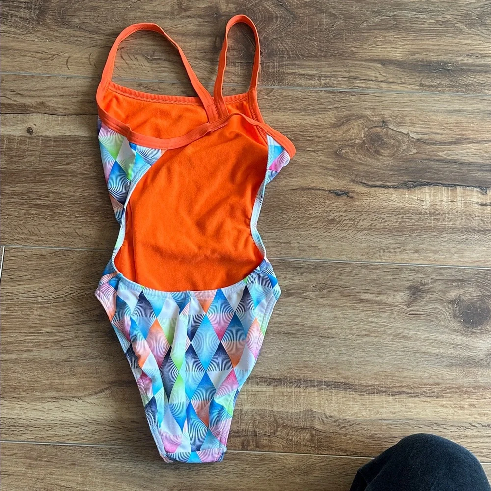 Colorful Geometric arena size 24 Swimsuit - Picture 3 of 4